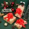 WILLBOND 24 Pcs Red Christmas Pull Bows Bulk for Wrapping Gift Large Bow with Ribbon Assorted Bows Pull String for Christmas Basket Party Present Birthday Wreath Gift Basket