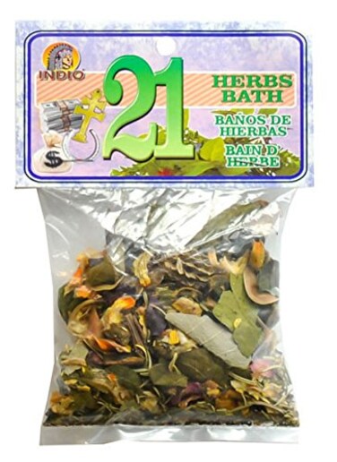 INDIO 21 Herbs Bath Herbs 075oz Jar