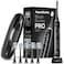 فرشاة أسنان كهربائية Aquasonic Black Series PRO UltraWhitening، 5 أوضاع، مؤقتات ذكية، حقيبة سفر فاخرة، 6 رؤوس فرشاة Proflex، معتمدة من جمعية طب الأسنان الأمريكية (ADA).