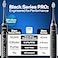 فرشاة أسنان كهربائية Aquasonic Black Series PRO UltraWhitening، 5 أوضاع، مؤقتات ذكية، حقيبة سفر فاخرة، 6 رؤوس فرشاة Proflex، معتمدة من جمعية طب الأسنان الأمريكية (ADA).