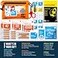 EVERLIT Ultralight Waterproof First Aid Kit Boat First Aid Kit Marine Medical Kit for Boating Kayak Backpacking Hiking Camping Emergency Kit Orange