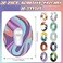 Siifert 30 Pack Adhesive Patches Compatible with Dexcom G7 G6 CGM Tape Breathable Overpatch Pre Cut Adhesive WaterResistant Tape Stickers Sensor Covers 10 Swirl StylesCompatible with Dexcom G6