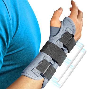 FEATOL Wrist Brace Splint Carpal Tunnel for Women Men Night Wrist Sleep Support Brace Right Hand SmallMedium Pain Relief for Sprain Arthritis Tendonitis