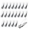 Gisdo 50 Pack Stainless Steel Nail Clippers Bulk Bulk Nail Clippers for Homeless Individually Wrapped for HomelessShelter Air Bnb Hotel 50 PCS
