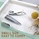 Gisdo 50 Pack Stainless Steel Nail Clippers Bulk Bulk Nail Clippers for Homeless Individually Wrapped for HomelessShelter Air Bnb Hotel 50 PCS