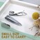 Gisdo 50 Pack Stainless Steel Nail Clippers Bulk Bulk Nail Clippers for Homeless Individually Wrapped for HomelessShelter Air Bnb Hotel 50 PCS