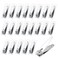 Gisdo 50 Pack Stainless Steel Nail Clippers Bulk Bulk Nail Clippers for Homeless Individually Wrapped for HomelessShelter Air Bnb Hotel 50 PCS