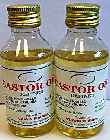 Ashwin Pharma Pack of 2 Castor Oil 200 ml 705479814458809 Ounces Each