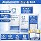 Vakly Split Gauze Drain Sponges 4 x 4 Sterile 6Ply 100 Pack PreCut NonWoven Absorbent Gauze Pads for Wound Care IV Lines First Aid