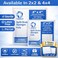 Vakly Split Gauze Drain Sponges 4 x 4 Sterile 6Ply 100 Pack PreCut NonWoven Absorbent Gauze Pads for Wound Care IV Lines First Aid