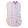 SwaddleMe من Ingenuity، كبسولة لفّ ضغط للأطفال، بسحاب ثنائي الاتجاه لتغيير الحفاضات بسهولة، يحسّن النوم، ويهدئ رد الفعل المفاجئ، مناسب لعمر شهرين، 10 TOG، عبوة من قطعتين، أحبك