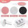 heemeei 72Pcs Sanding Paper Disc with 25mm Flat Nail Drill Bit for Pedicure