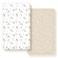 GRSSDER Stretch Ultra Soft Jersey Knit Fitted Crib Sheets Set 2 PackFit All Standard Crib Mattress Pads Safe and Snug Crib Fitted Sheet for Boys and Girls Stylish Watercolor Rabbit Pattern