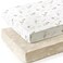 GRSSDER Stretch Ultra Soft Jersey Knit Fitted Crib Sheets Set 2 PackFit All Standard Crib Mattress Pads Safe and Snug Crib Fitted Sheet for Boys and Girls Stylish Watercolor Rabbit Pattern