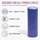 FitOn Foam Roller for Muscle Recovery Compact and Portable HighDensity Foam Roller for Back Massage Deep Tissue Relief and Home Exercise Ideal for Use on Neck Leg Soreness 12x4 Purple