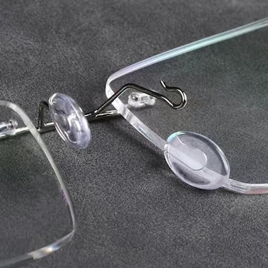BEHLINE ٥ أزواج من وسادات الأنف للنظارات، وسادات أنف للنظارات بدون إطار، قطع غيار لإطارات النظارات، وسادات جسر الأنف