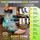 جوارب ضغط BLITZU لتخفيف آلام التهاب اللفافة الأخمصية والتهاب وتر أخيل والتهاب المفاصل، دعامة للكاحل، كم ضاغط مع دعم لقوس القدم، رباط للكاحل للنساء والرجال، تورم وآلام الكعب، لون أزرق، مقاس LXL