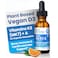 Bold Botanica Vitamin D3K2A Liquid Drops for Adults and Kids 2500 IU Vegan D3 from Algae with K2 MK7 A 3in1 Complex for Immune Bone Heart Support Orange Flavor 1 FL OZ 60 Servings