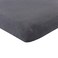 Hudson Baby Unisex Baby Cotton Fitted Crib Sheet Heather Charcoal One Size