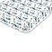 NoJo Super Soft Blue Green Tan White Mountain Watercolor Fitted Mini Crib Sheet Blue Green Tan White