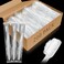 Tioncy 200 Pack Prepasted Disposable Toothbrushes Individual Wrapped Toothbrushes Soft Bristle Travel Toothbrush Single Use Wrapped for Hotel Camp Travel and Gift for The Homeless White