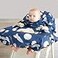 grabease Allover Waterproof Infant Feeding Smock Long Sleeve Bib for SelfFeeding Waterproof Protection Baby Bibs for Eating Machine Washable Navy