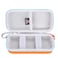 FBLFOBELI Hard Carrying Case Compatible with 2 Pack EpiPens or AuviQ AutoInjectors Epinephrine Pen Compact Medical Travel Case for Asthma Inhaler Orange
