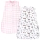 Hudson Baby Unisex Baby Premium Quilted Sleeveless Sleeping Bag and Wearable Blanket Winter Forest 2Pack 612 Months