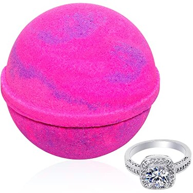 Jackpot Candles Bath Bomb with Ring Inside Love Potion Extra Large 10 oz Made in USA Ring Size 6