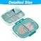 WLLHYF 6 Pack Travel Pill Organizer 8 Compartments Portable Pill Case with Label Small Pill Container for Pocket Purse Medicine Storage Dispenser Waterproof Vitamin Holder Pill Supplement Case