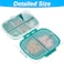 WLLHYF 6 Pack Travel Pill Organizer 8 Compartments Portable Pill Case with Label Small Pill Container for Pocket Purse Medicine Storage Dispenser Waterproof Vitamin Holder Pill Supplement Case