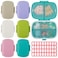 WLLHYF 6 Pack Travel Pill Organizer 8 Compartments Portable Pill Case with Label Small Pill Container for Pocket Purse Medicine Storage Dispenser Waterproof Vitamin Holder Pill Supplement Case