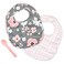 Stephen Joseph Muslin BIB Sets Charcoal Flower