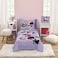 NoJo Disney Minnie Mouse I am Awesome Lavender Pink and White with BFF Daisy Duck and Figaro The Cat 4 Piece Toddler Bed Set Comforter Fitted Bottom Sheet Flat Top Sheet and Reversible Pillowcase