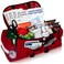 MFASCO School First Aid Emergency Kit with Tourniquets Red Bag by