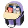 Teamoy Double Layer Breast Pump Tote Bag with Cooler Compartment Purple