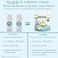 كبسولات استحمام الفقاعات TruKid Bubble Podz للأطفال الصغار والرضع، معتمدة من NEA لعلاج الإكزيما، قنبلة استحمام لطيفة ومنعشة من دقيق الشوفان الغروي للبشرة الحساسة، متوازنة الحموضة، لا تسبب الدموع، بدون رائحة، 10 كبسولات