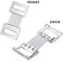 WILLBOND 100 Pieces Bandage Clips Only Elastic Bandage Wrap Clips Stretch Metal Clasps Replaceable Wrap Fastener Clip for Various TypesWhite