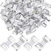 WILLBOND 100 Pieces Bandage Clips Only Elastic Bandage Wrap Clips Stretch Metal Clasps Replaceable Wrap Fastener Clip for Various TypesWhite