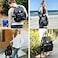 MOMINSIDE Diaper Bag Backpack with 14 Pockets Leather Baby Bag paaleras para bebe Baby Registry 4 Insulated Pockets Changing Pad Stroller Straps Black