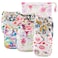 Babygoal Cloth Diaper Cover for GirlsBaby Adjustable Reusable Covers for Fitted Diapers and Prefolds 6pcs Baby Clothes CoversOne Wet Bag 6DCF04