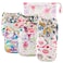 Babygoal Cloth Diaper Cover for GirlsBaby Adjustable Reusable Covers for Fitted Diapers and Prefolds 6pcs Baby Clothes CoversOne Wet Bag 6DCF04