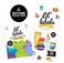 Lil' Labels Daycare Value Pack Write On Name Labels Waterproof Animal Friends Bright White