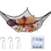 LXUNYI Stuffed Animal Hammock Toy Hammock Storage Net Mesh Toy Net Holder Jumbo Wall Corner Giant Baby Kids Children Stuff animals Hammocks Net Organizer for Bedroom Black 84 inch