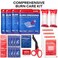 SurviveX Burn Dressing Kit with Tea Tree Oil Hydrogel Burn Pads Cooling Gels NonAdhesive Dressings Gauze Complete First Aid Accessory for Instant Cooling Soothing Burn Relief