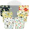 wegreeco Cloth Diapers 6 Pack with 6 Inserts 1 Wet Bag Washable Cloth Diapers for Babies One Size Adjustable Reusable Animal World