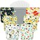 wegreeco Cloth Diapers 6 Pack with 6 Inserts 1 Wet Bag Washable Cloth Diapers for Babies One Size Adjustable Reusable Animal World