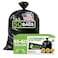 Veska 55 Gallon Trash Bags Heavy Duty ValuePack 50 Count wTies 5560 Gallon Trash Bags Large Black 5060 Gallon Garbage Liners for Lawn Leaf and Commercial