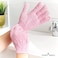 Temple Spring Shower Gloves Exfoliating for Women Natural Textured Rayon Bamboo Exfoliating Glove with Thicker Weave for Deep Cleansing Dead Skin Removal Smooth Radiant Skin 1 Pair Pink