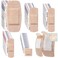 ضمادات سيليكون من Funtery، 100 قطعة، للبشرة الحساسة والهشة، بأحجام متنوعة. ضمادات سيليكون مرنة، مناسبة للبشرة الحساسة، مناسبة لكبار السن، سهلة الإزالة، لطيفة، 5 أحجام مربعة.
